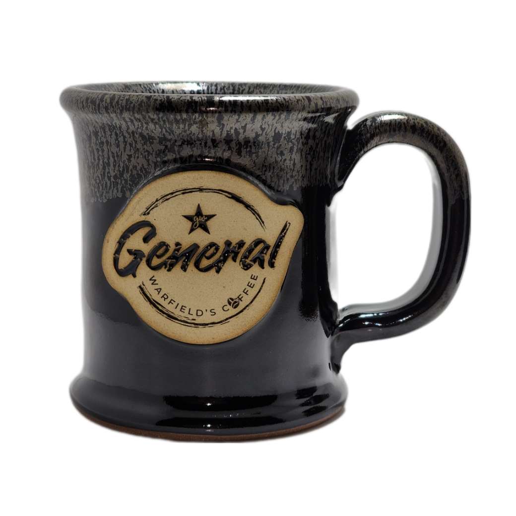 14oz Handmade & LeadFree coffee Mug "Silver Star" General Warfield’s Coffee