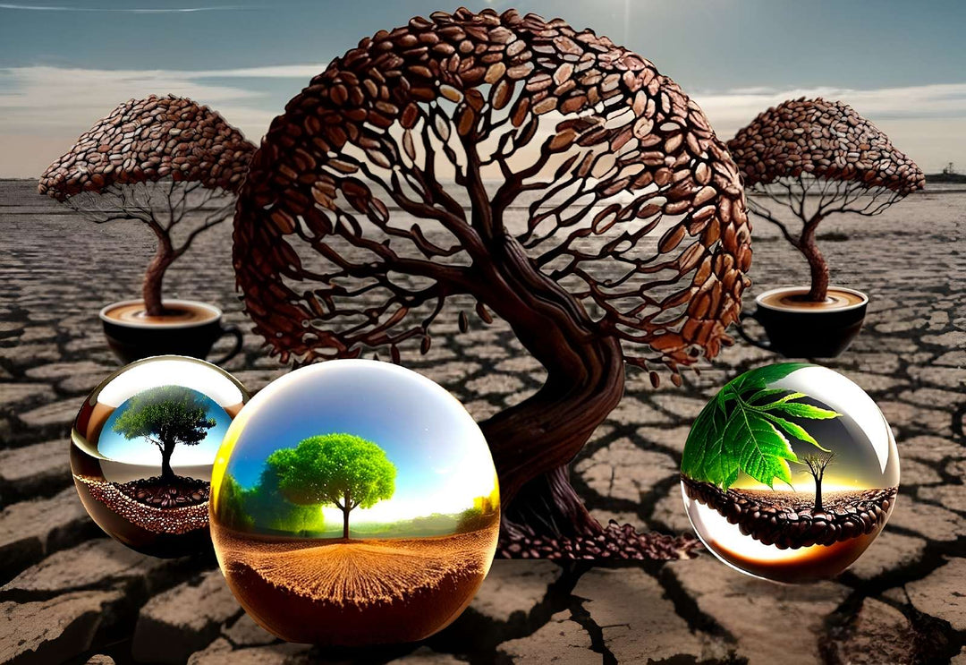 AI helping coffee by stepping up to the climate challenge symbolic image