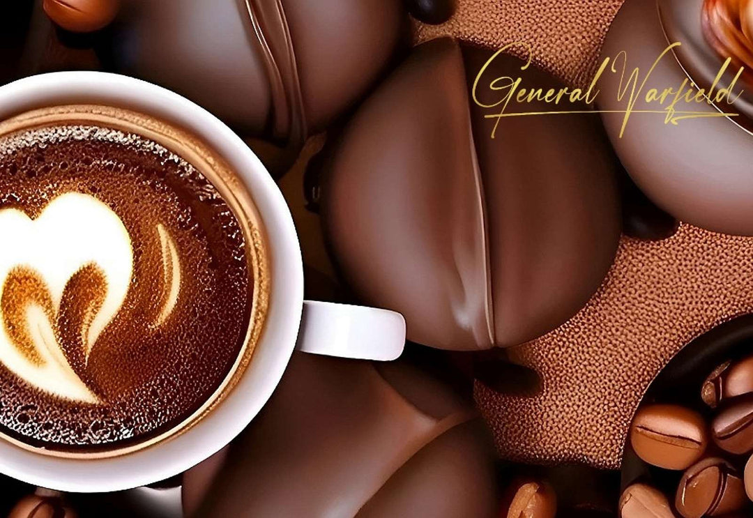 Mastering the Art of Brewing the Perfect Cup of Coffee with Drip Grinds and other Brewing Methods - image of coffee, chocolates and caramel