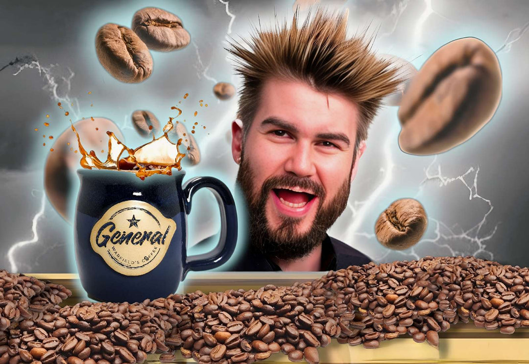 Explaining high test coffee has high caffeine image